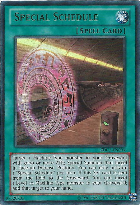 Special Schedule - Yu-Gi-Oh! ZEXAL World Duel Carnival Promos YuGiOh trading card
