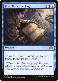 Pore Over the Pages - Shadows over Innistrad (SOI) #79 - Uncommon Magic: The Gathering Trading Card