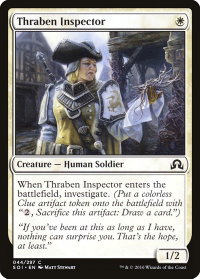 Thraben Inspector - Shadows over Innistrad (SOI) #44 - Common Magic: The Gathering Trading Card