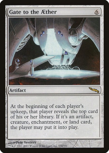 Gate to the Aether - Mirrodin Magic: The Gathering trading card