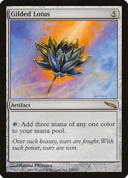 Gilded Lotus - Mirrodin Magic: The Gathering trading card