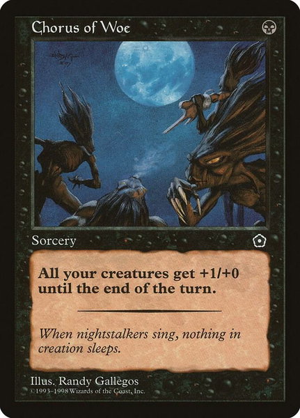 Chorus of Woe - Portal Second Age Magic: The Gathering trading card