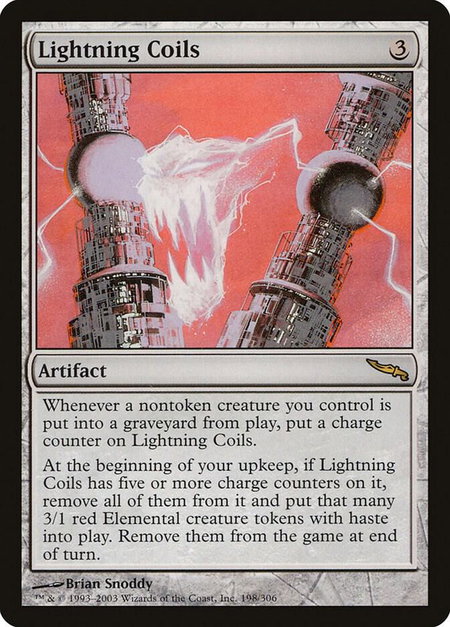 Lightning Coils - Mirrodin Magic: The Gathering trading card