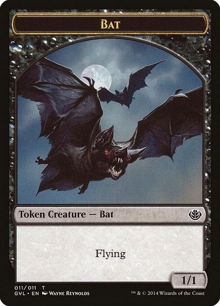 Bat Token - Duel Decks: Anthology Magic: The Gathering trading card