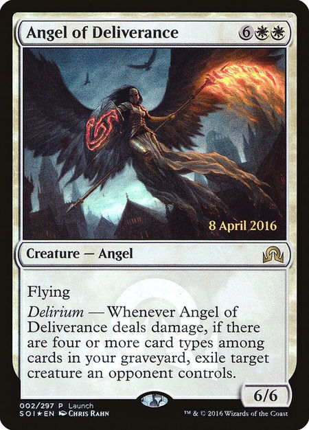 Angel of Deliverance - Launch Party & Release Event Promos Magic: The Gathering trading card