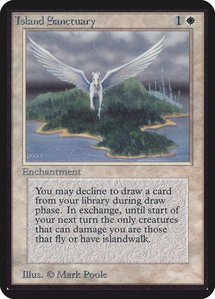 Island Sanctuary - Alpha Edition (LEA) #25 - Rare Magic: The Gathering Trading Card