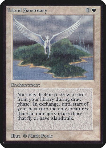 Island Sanctuary - Alpha Edition Magic: The Gathering trading card