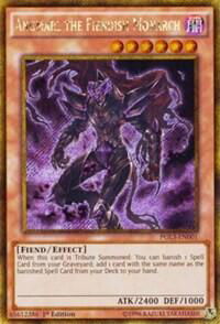 Angmarl the Fiendish Monarch - Premium Gold: Infinite Gold (PG3) #PGL3-EN001 - Secret Rare YuGiOh Trading Card