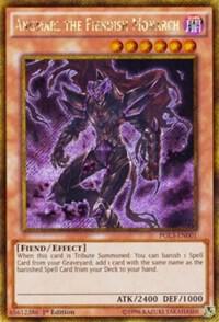 Angmarl the Fiendish Monarch - Premium Gold: Infinite Gold YuGiOh trading card