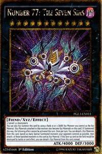 Number 77: The Seven Sins - Premium Gold: Infinite Gold (PG3) #PGL3-EN011 - Secret Rare YuGiOh Trading Card