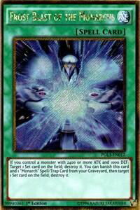 Frost Blast of the Monarchs - Premium Gold: Infinite Gold (PG3) #PGL3-EN012 - Secret Rare YuGiOh Trading Card