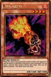 Fire Hand - Premium Gold: Infinite Gold (PG3) #PGL3-EN022 - Secret Rare YuGiOh Trading Card
