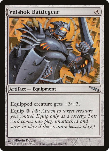 Vulshok Battlegear - Mirrodin Magic: The Gathering trading card