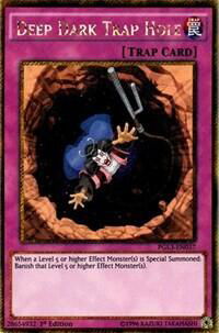 Deep Dark Trap Hole - Premium Gold: Infinite Gold (PG3) #PGL3-EN037 - Secret Rare YuGiOh Trading Card