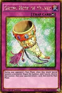 Grand Horn of Heaven - Premium Gold: Infinite Gold YuGiOh trading card