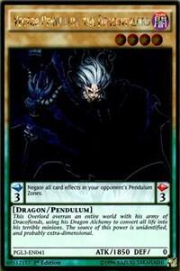 Vector Pendulum, the Dracoverlord - Premium Gold: Infinite Gold YuGiOh trading card