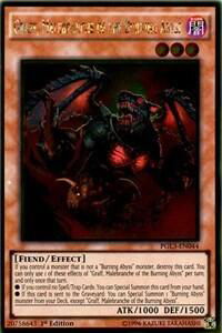 Graff, Malebranche of the Burning Abyss - Premium Gold: Infinite Gold (PG3) #PGL3-EN044 - Rare YuGiOh Trading Card