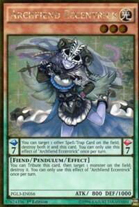 Archfiend Eccentrick - Premium Gold: Infinite Gold (PG3) #PGL3-EN056 - Rare YuGiOh Trading Card