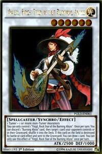 Virgil, Rock Star of the Burning Abyss - Premium Gold: Infinite Gold (PG3) #PGL3-EN061 - Rare YuGiOh Trading Card