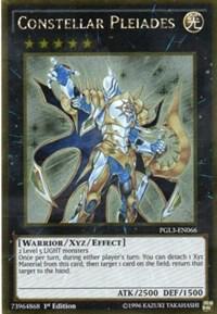 Constellar Pleiades - Premium Gold: Infinite Gold YuGiOh trading card