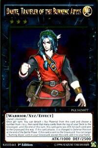Dante, Traveler of the Burning Abyss - Premium Gold: Infinite Gold (PG3) #PGL3-EN077 - Rare YuGiOh Trading Card