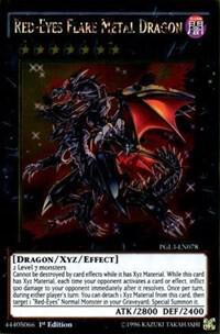 Red-Eyes Flare Metal Dragon - Premium Gold: Infinite Gold YuGiOh trading card