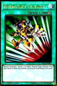 Emergency Teleport - Premium Gold: Infinite Gold YuGiOh trading card