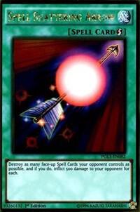Spell Shattering Arrow trading card from Premium Gold: Infinite Gold Spell Shattering Arrow - Premium Gold: Infinite Gold YuGiOh trading card