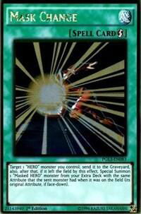Mask Change - Premium Gold: Infinite Gold (PG3) #PGL3-EN083 - Rare YuGiOh Trading Card