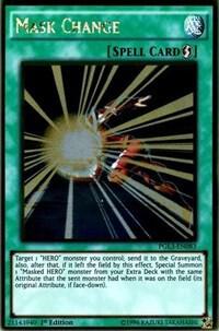 Mask Change - Premium Gold: Infinite Gold YuGiOh trading card
