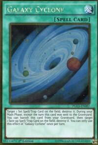 Galaxy Cyclone - Premium Gold: Infinite Gold (PG3) #PGL3-EN087 - Rare YuGiOh Trading Card
