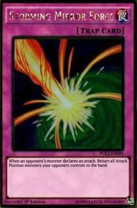 Storming Mirror Force - Premium Gold: Infinite Gold (PG3) #PGL3-EN099 - Rare YuGiOh Trading Card