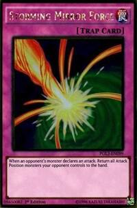 Storming Mirror Force - Premium Gold: Infinite Gold YuGiOh trading card