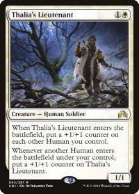 Thalia's Lieutenant - Shadows over Innistrad (SOI) #43 - Rare Magic: The Gathering Trading Card