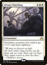 Always Watching - Shadows over Innistrad (SOI) #1 - Rare Magic: The Gathering Trading Card