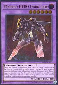 Masked HERO Dark Law (UTR) - OTS Tournament Pack 1 (OP01) #OP01-EN003 - Ultimate Rare YuGiOh Trading Card