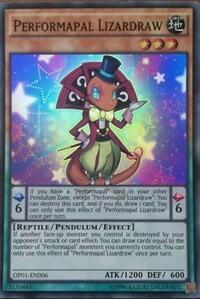 Performapal Lizardraw - OTS Tournament Pack 1 (OP01) #OP01-EN006 - Super Rare YuGiOh Trading Card