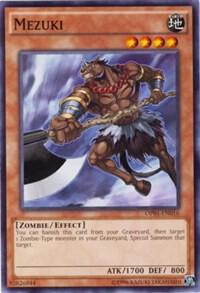 Mezuki trading card from OTS Tournament Pack 1 Mezuki - OTS Tournament Pack 1 YuGiOh trading card