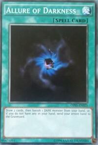 Allure of Darkness trading card from OTS Tournament Pack 1 Allure of Darkness - OTS Tournament Pack 1 YuGiOh trading card
