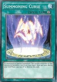 Summoning Curse trading card from OTS Tournament Pack 1 Summoning Curse - OTS Tournament Pack 1 YuGiOh trading card