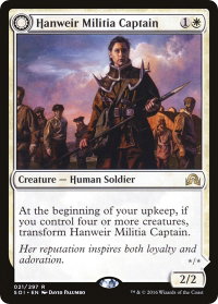 Hanweir Militia Captain - Shadows over Innistrad (SOI) #21 - Rare Magic: The Gathering Trading Card