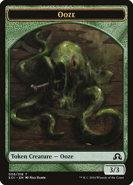 Ooze Token trading card from Shadows over Innistrad Ooze Token - Shadows over Innistrad Magic: The Gathering trading card