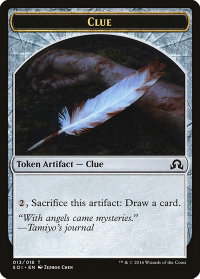 Clue Token (013) - Shadows over Innistrad (SOI) #13 - Token Magic: The Gathering Trading Card