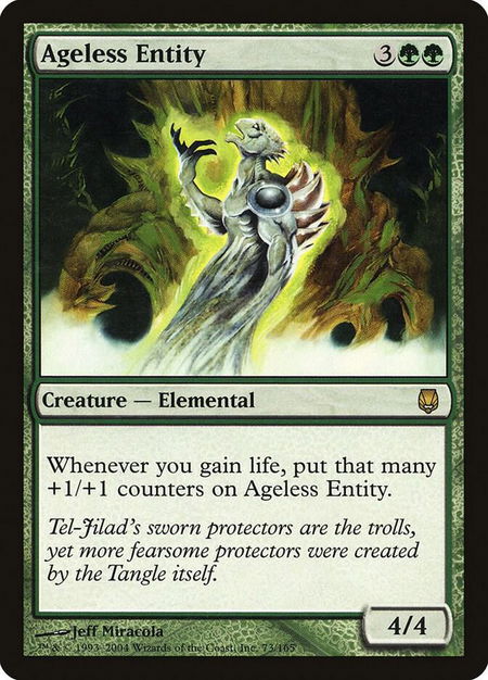 Ageless Entity - Darksteel Magic: The Gathering trading card