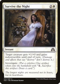 Survive the Night - Shadows over Innistrad (SOI) #41 - Common Magic: The Gathering Trading Card