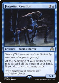 Forgotten Creation - Shadows over Innistrad (SOI) #63 - Rare Magic: The Gathering Trading Card
