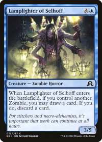Lamplighter of Selhoff - Shadows over Innistrad (SOI) #72 - Common Magic: The Gathering Trading Card