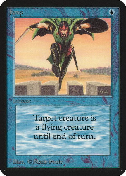 Jump trading card from Alpha Edition Jump - Alpha Edition Magic: The Gathering trading card