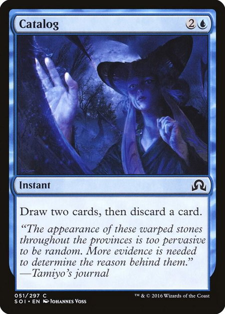 Catalog trading card from Shadows over Innistrad Catalog - Shadows over Innistrad Magic: The Gathering trading card