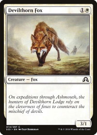 Devilthorn Fox - Shadows over Innistrad (SOI) #14 - Common Magic: The Gathering Trading Card